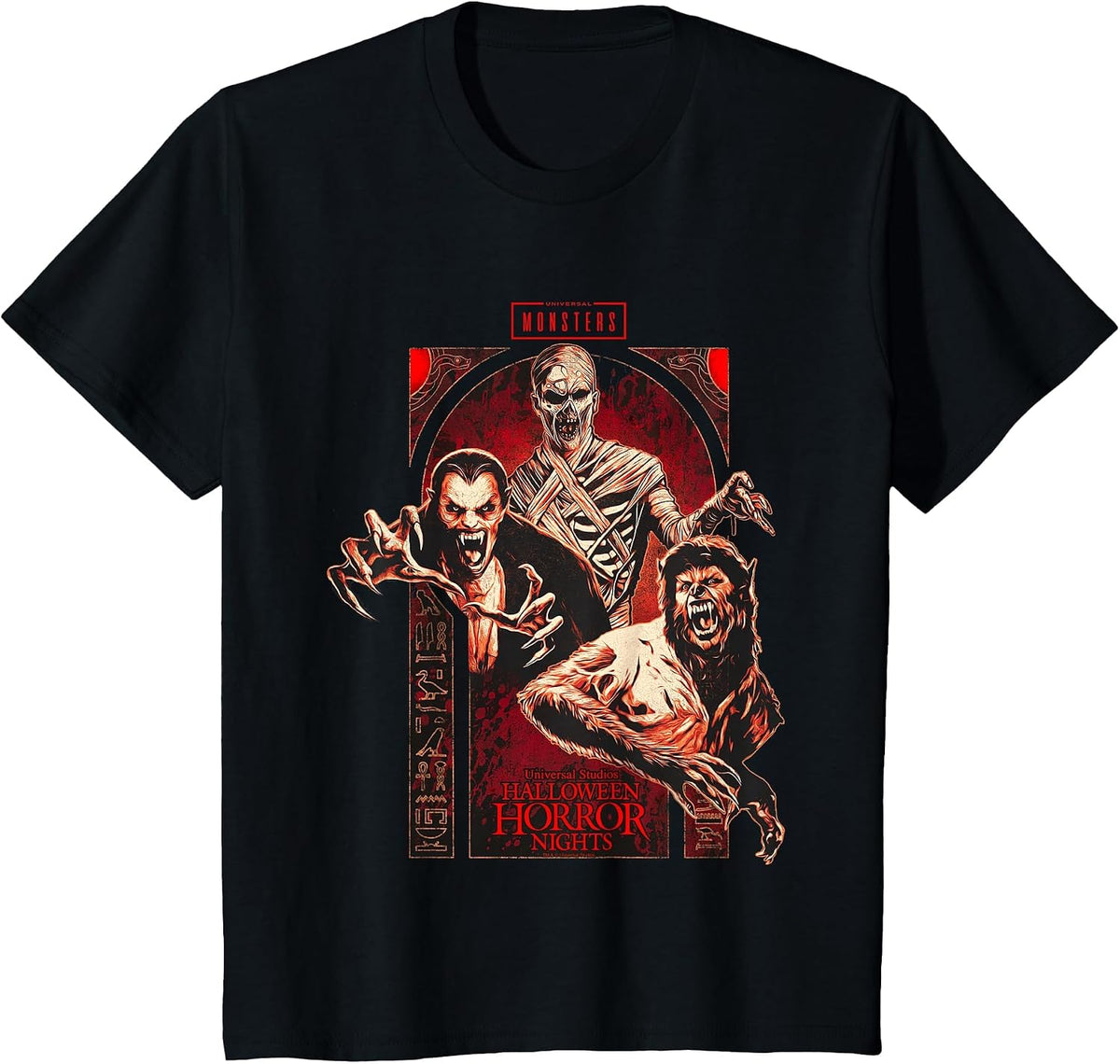 Halloween Horror Nights HHN Universal Monster T-Shirt - Black