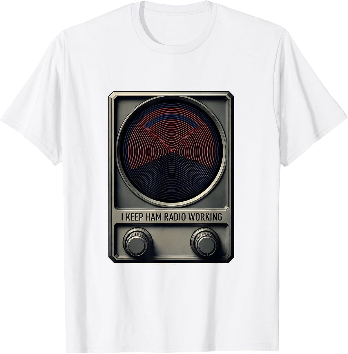 Men's I Keep Ham Radio Working Funny Ham Radio Operator Hobbyist T-Shirt - White