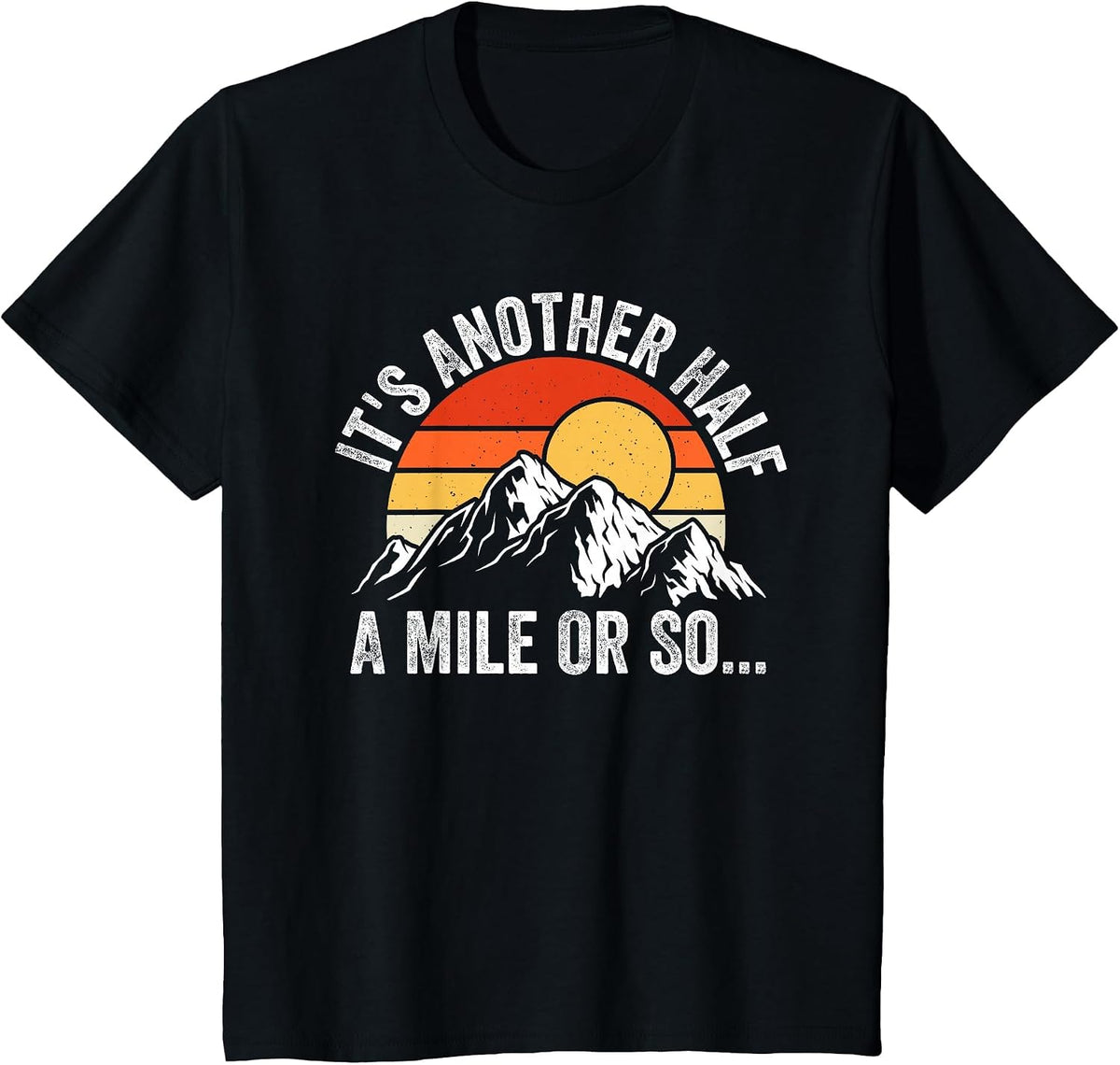 Hiking Art for Men Women Camping Backpacking Mountain Hiker T-Shirt - Black