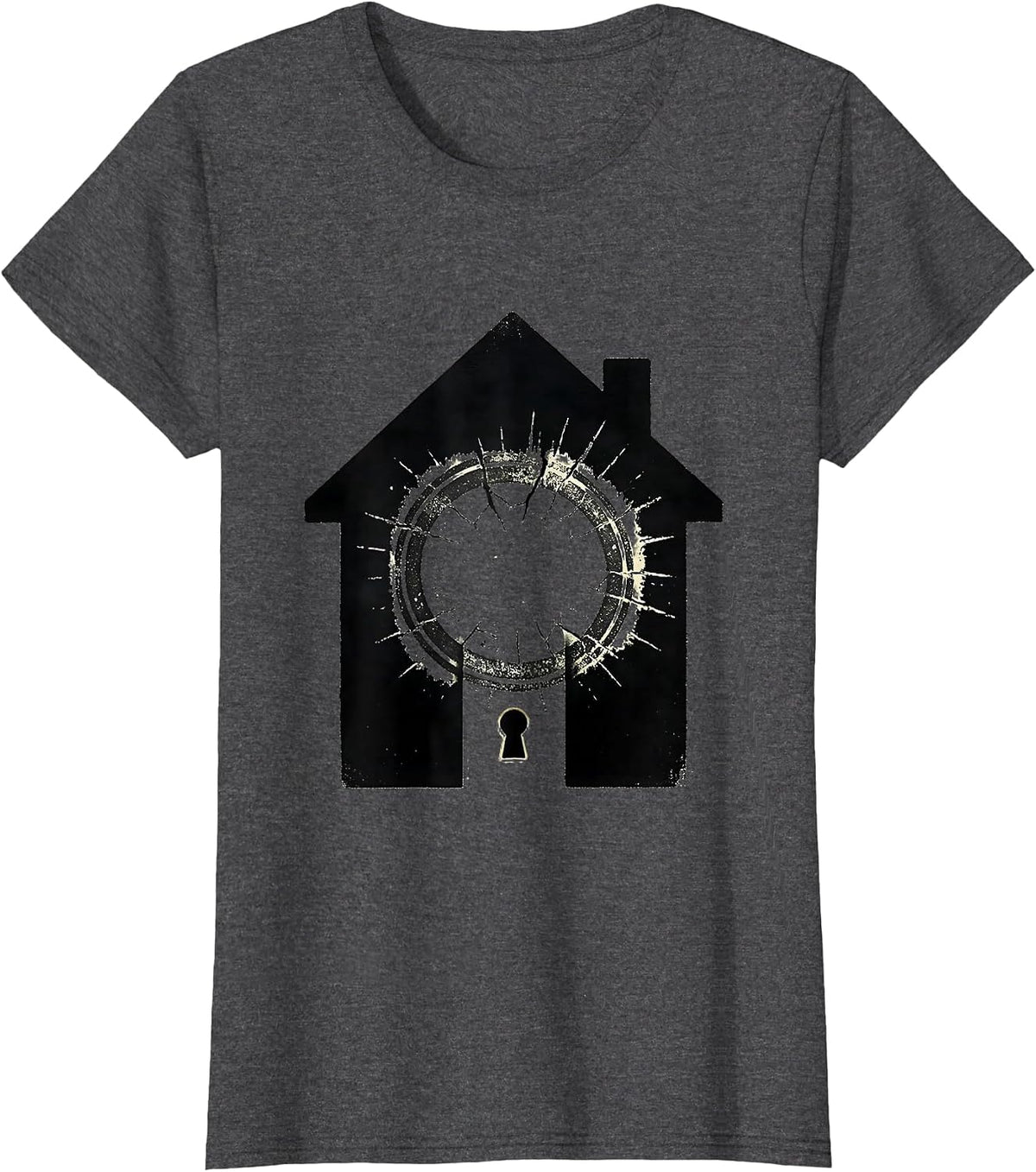 Women's Stamp on Door Realtor Humor Real Estate Agent Gift T-Shirt - Dark Heather Grey