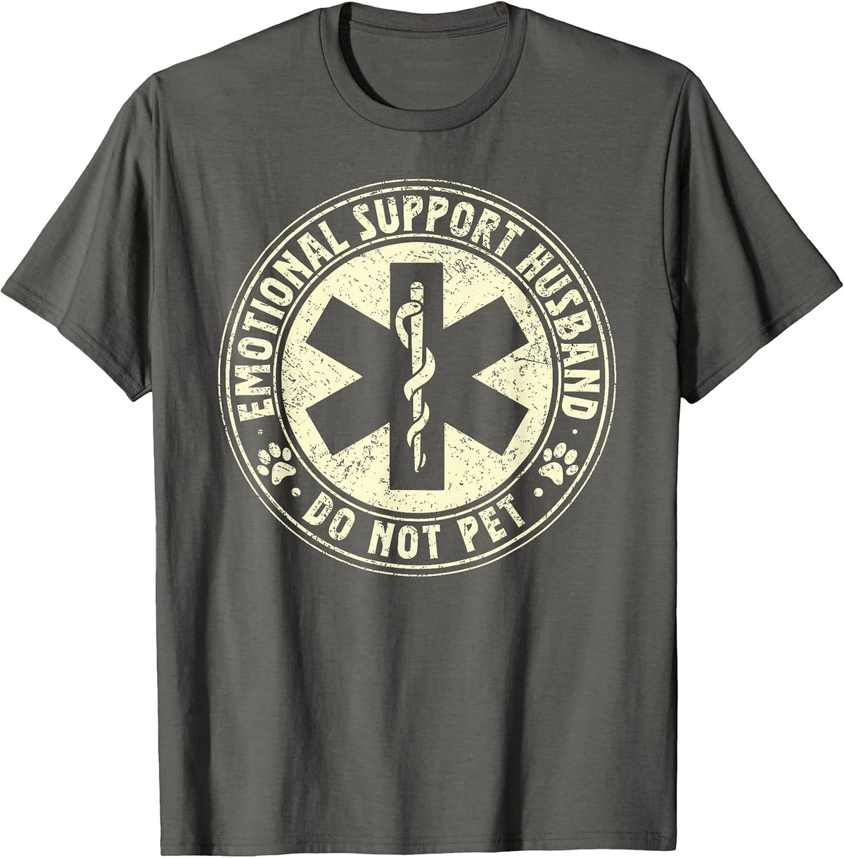 Funny Fathers Day Mens T-Shirt - Asphalt Grey