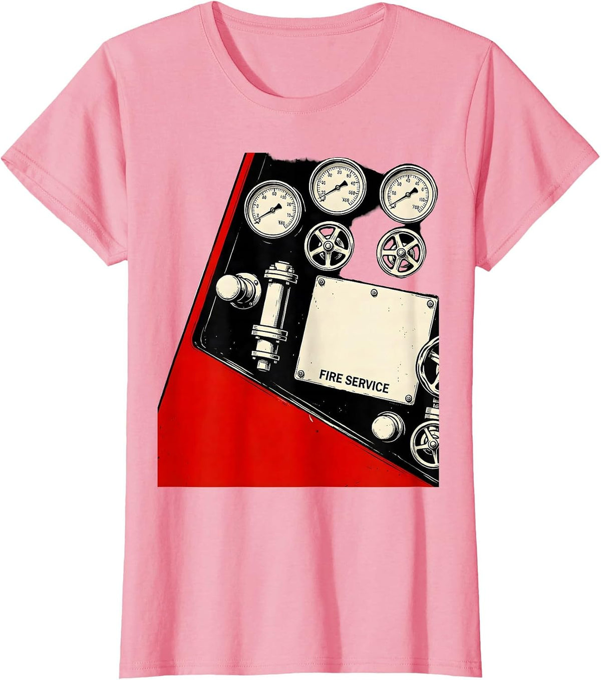 Women's Fire Service Constructivist Firefighter Humor Fireman Pride T-Shirt - Pink