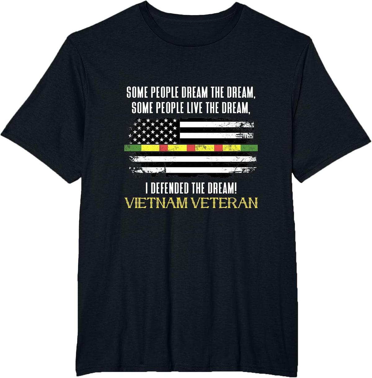 Vietnam Vet Vietnam Veteran Grandpa Retired Veteran T-Shirt - Black