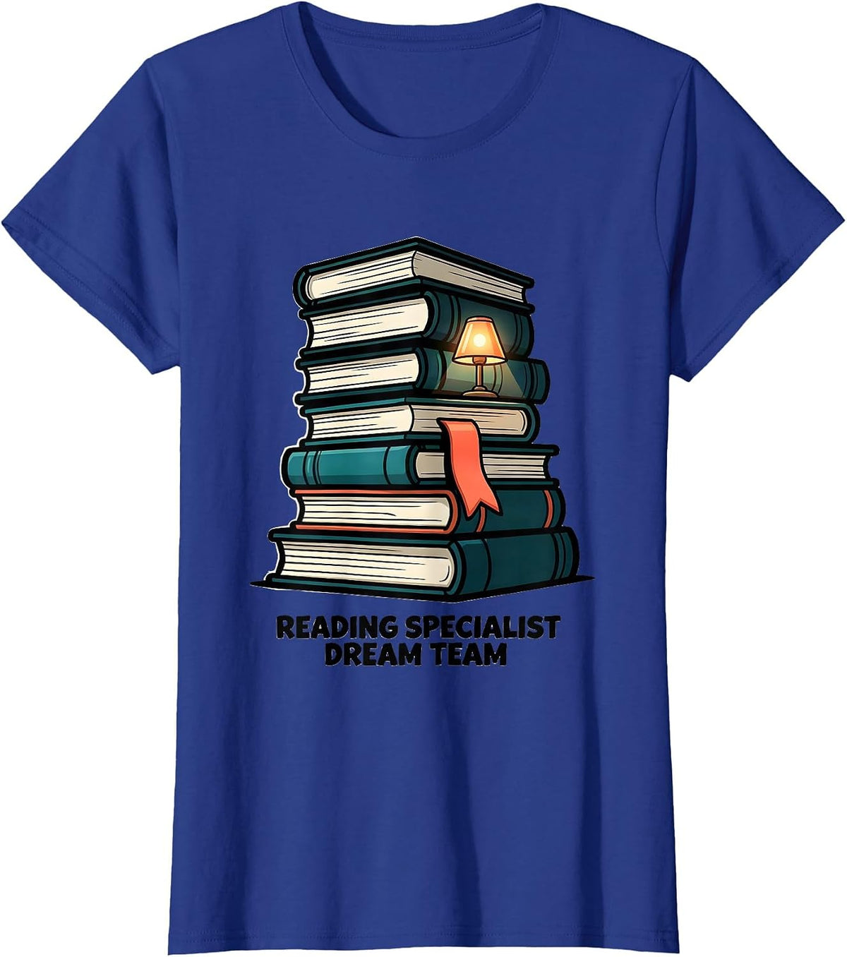 Women's Reading Specialist Dream Team Funny Teacher Back To School T-Shirt - Royal Blue