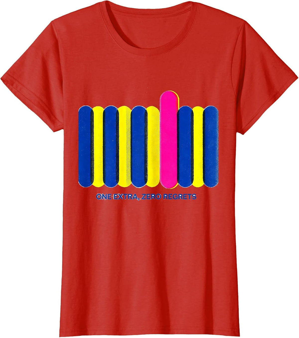 Women's One Extra Zero Regrets Down Syndrome Awareness Family Pride T-Shirt - Red