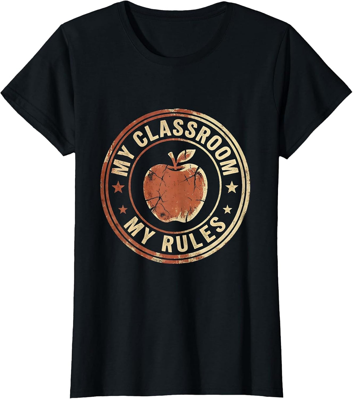 My Classroom My Rules Fifth Grade Teacher Design T-Shirt - Black
