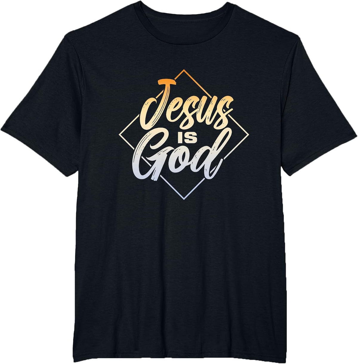 Jesus is God | Religion Believer Faith | Prayer Church T-Shirt - Black