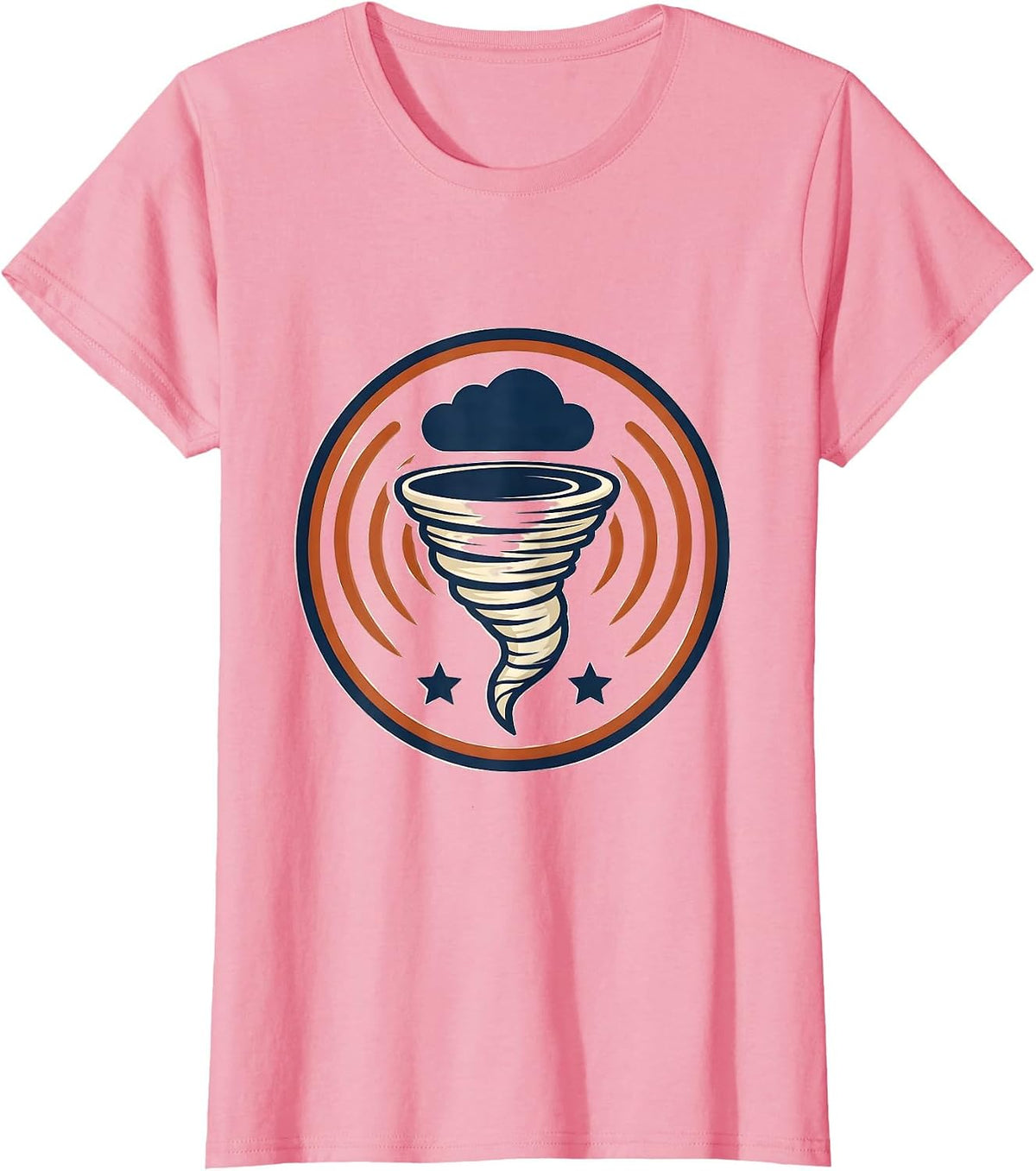 Women's Cheerful Tornado Weather Storm Chaser Meteorology Humor T-Shirt - Pink