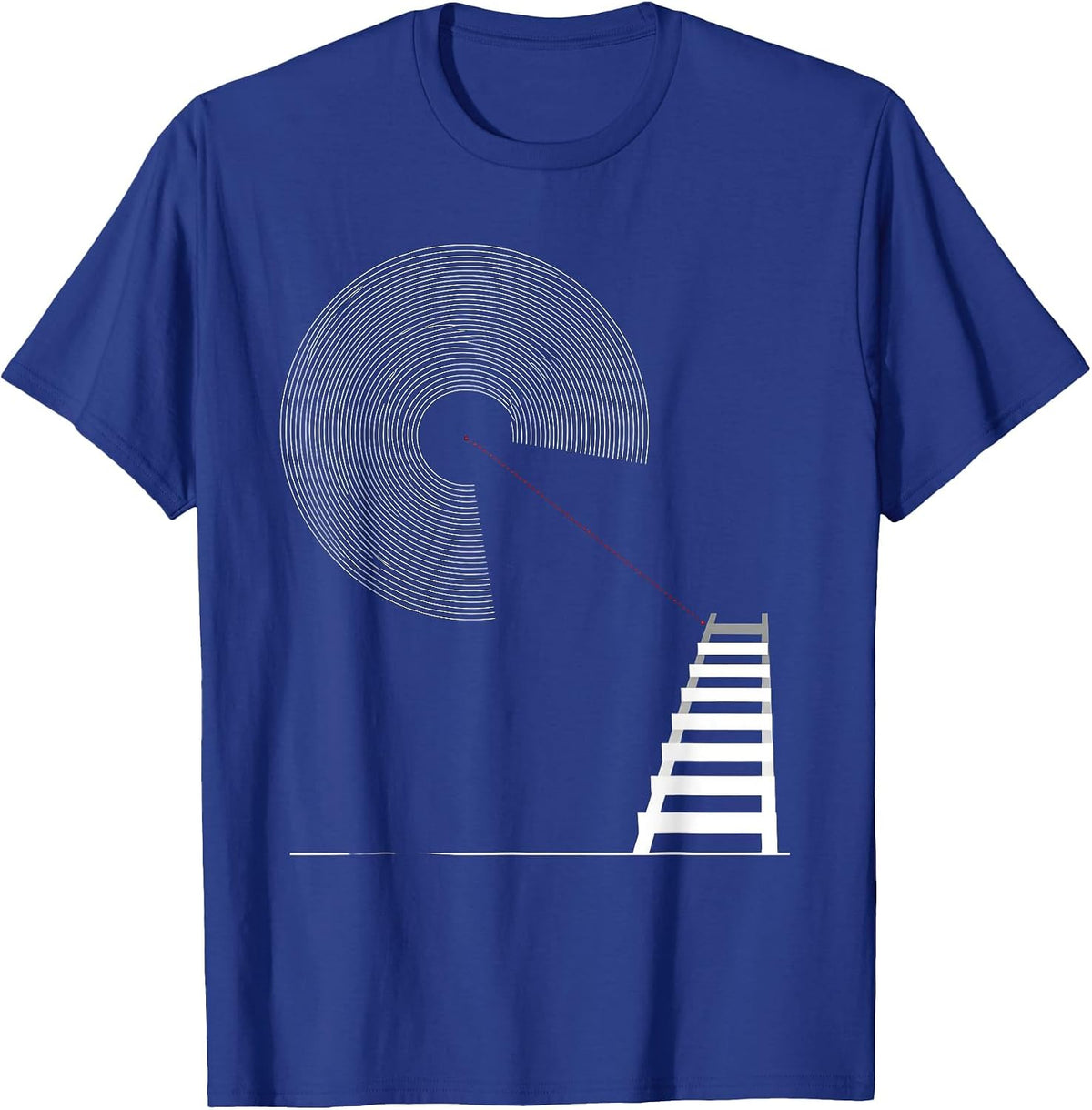 Concentric Arcs Storm Chaser Tornado Meteorologist T-Shirt - Royal Blue