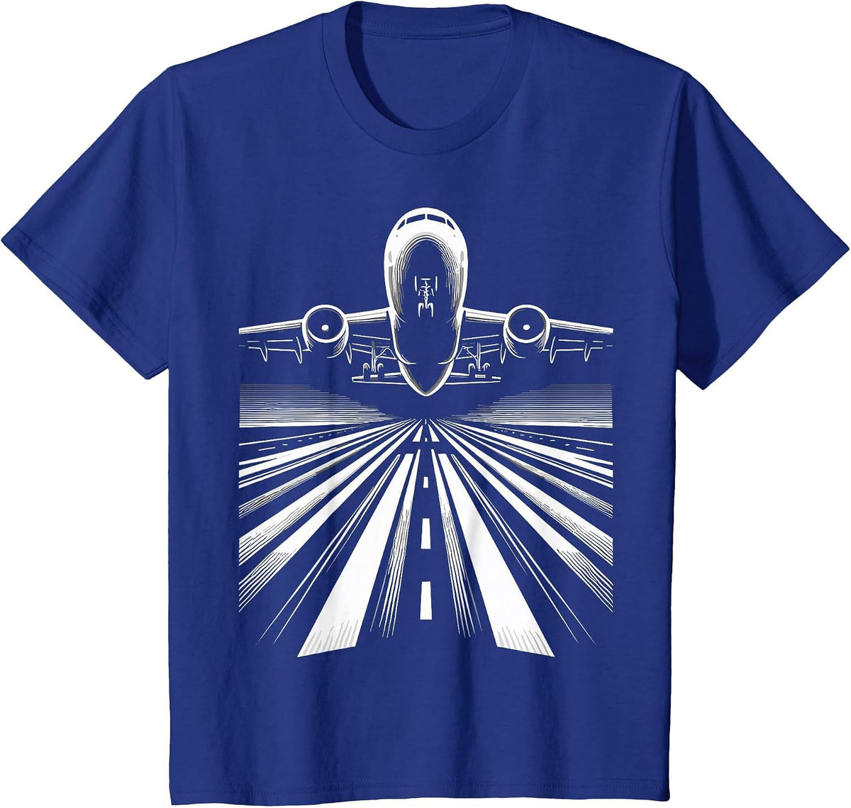 Airplane Aviation Pilot Plane T-Shirt - Royal Blue