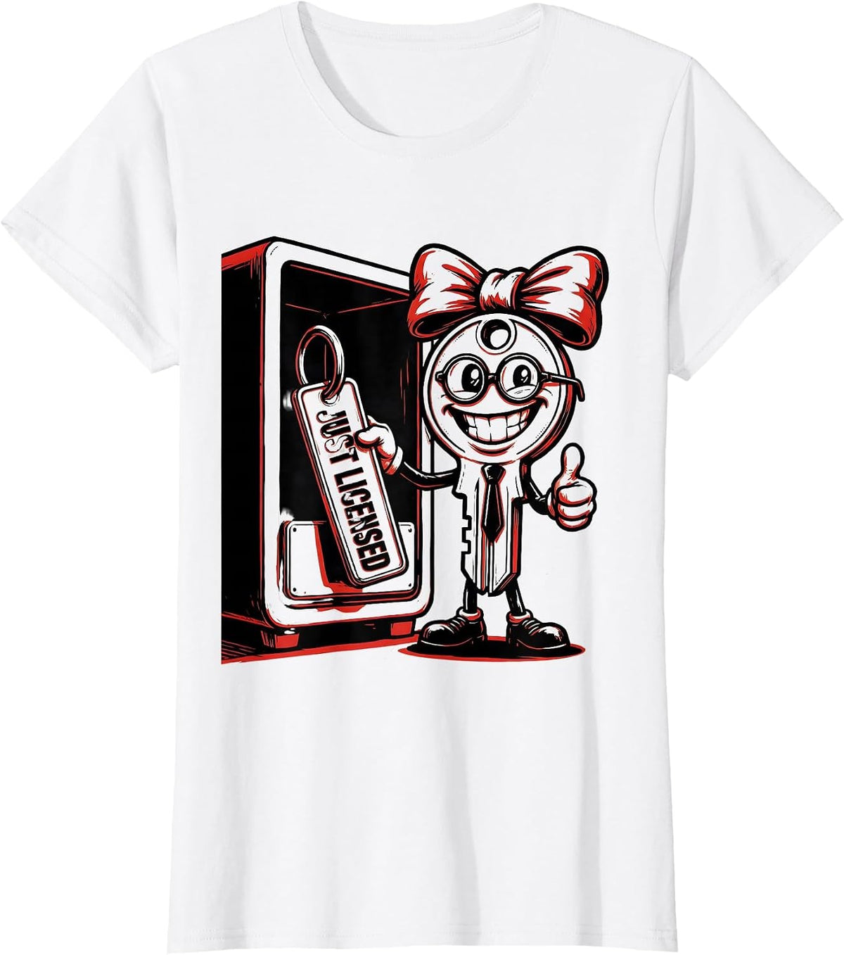 Women's Just Licensed Funny Realtor Real Estate Agent Career Humor T-Shirt - White