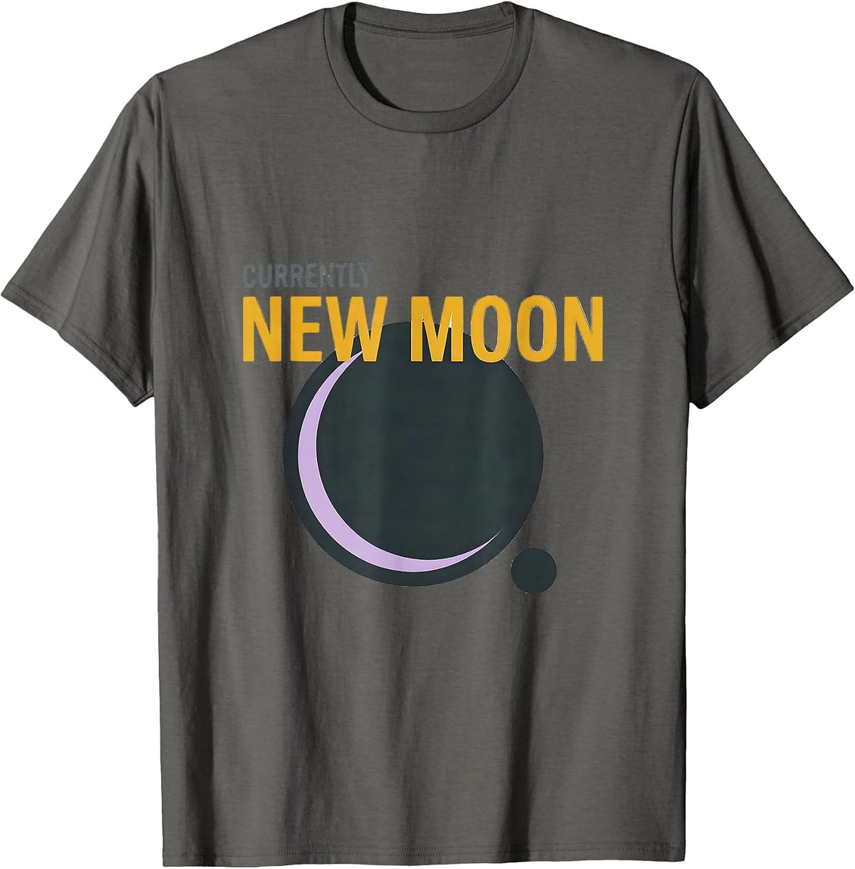 Currently New Moon Astronomy Celestial Vintage T-Shirt - Asphalt Grey