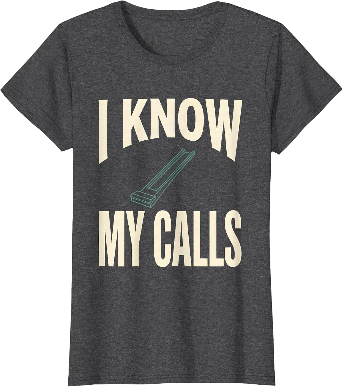 Women's I Know My Calls Funny Ham Radio Operator Hobbyist Gift T-Shirt - Dark Heather Grey