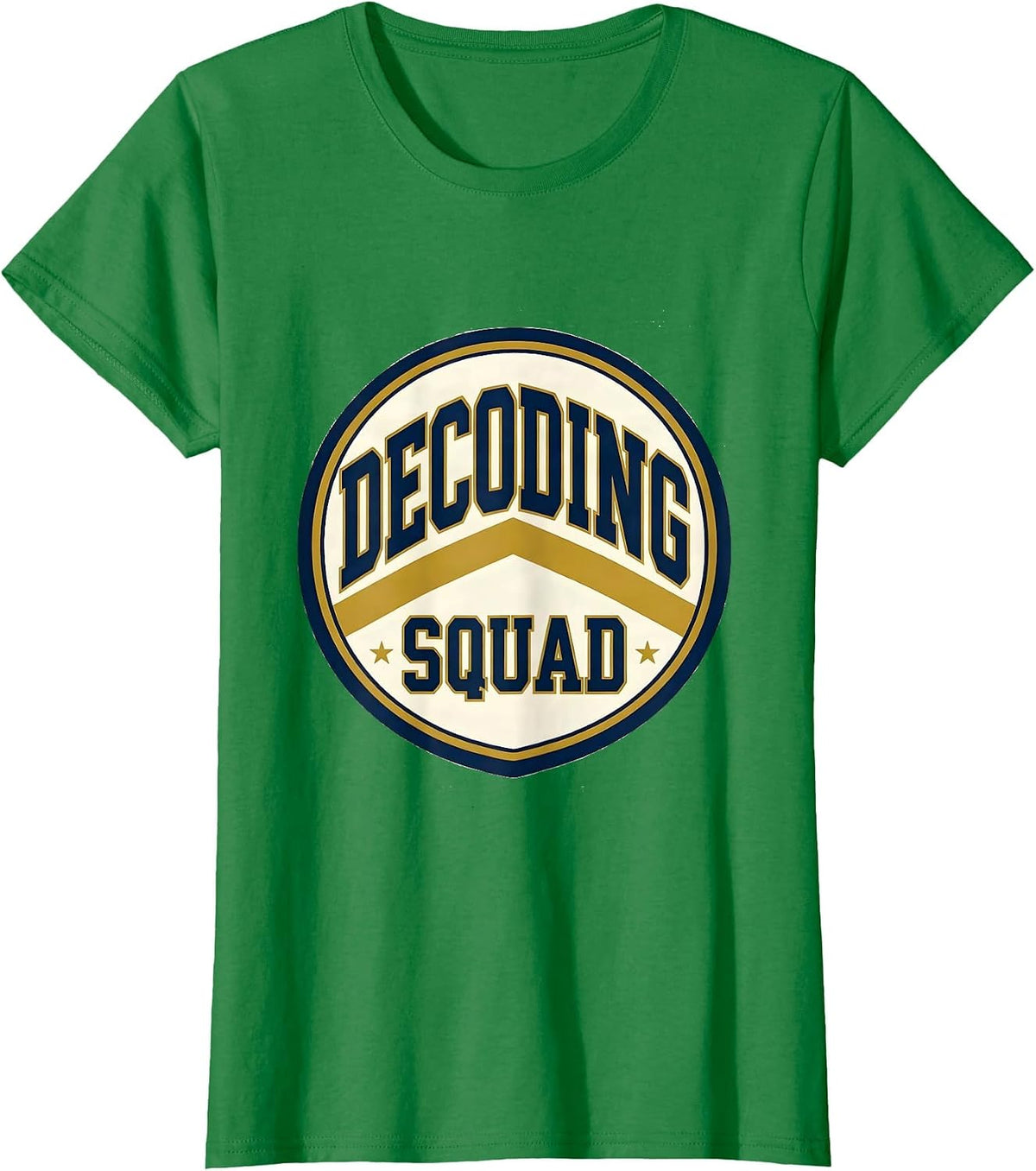 Women's Decoding Squad Structured Literacy Phonics Teacher Reading T-Shirt - Kelly Green