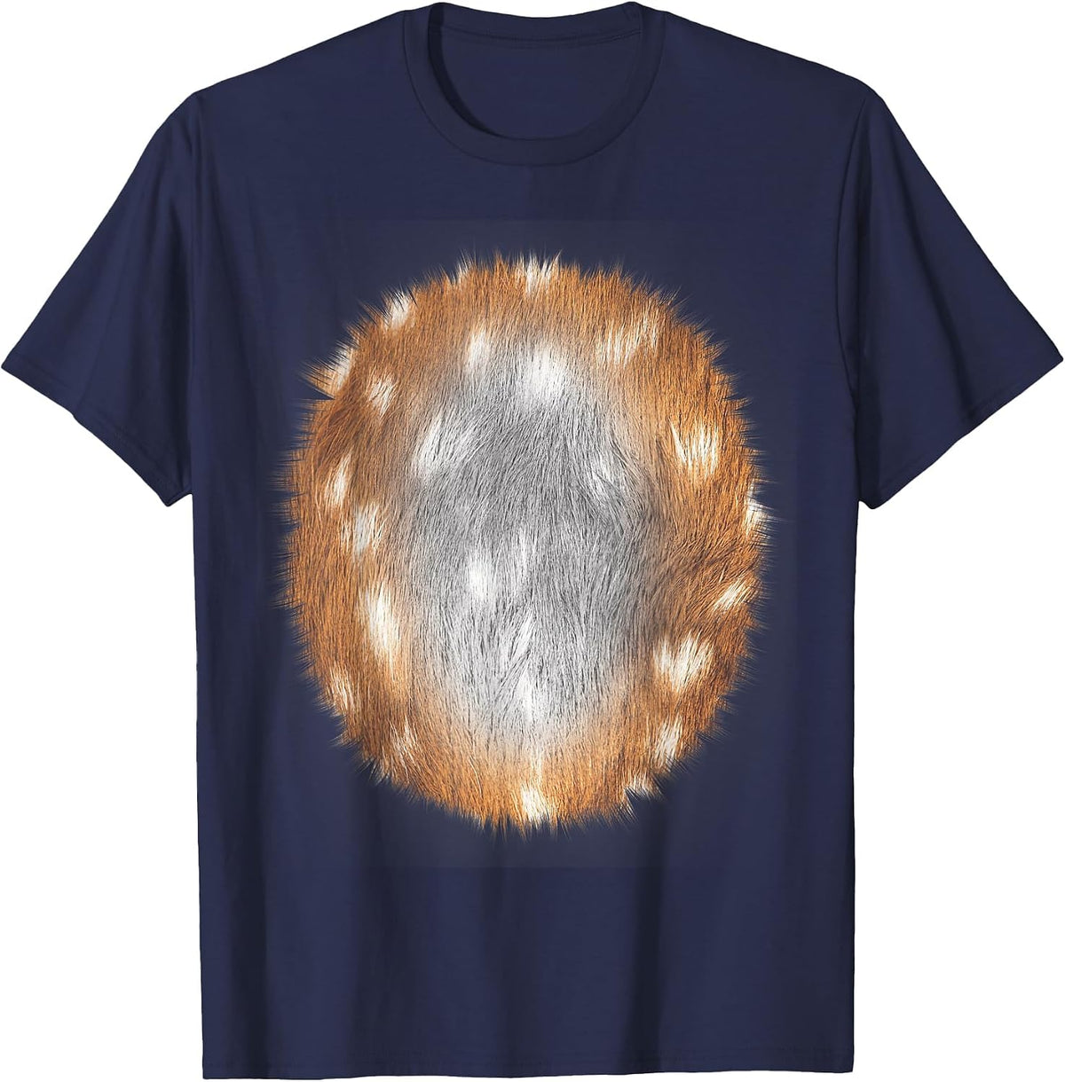 Deer in Headlights Animal Halloween DIY Costume Funny T-Shirt - Navy Blue