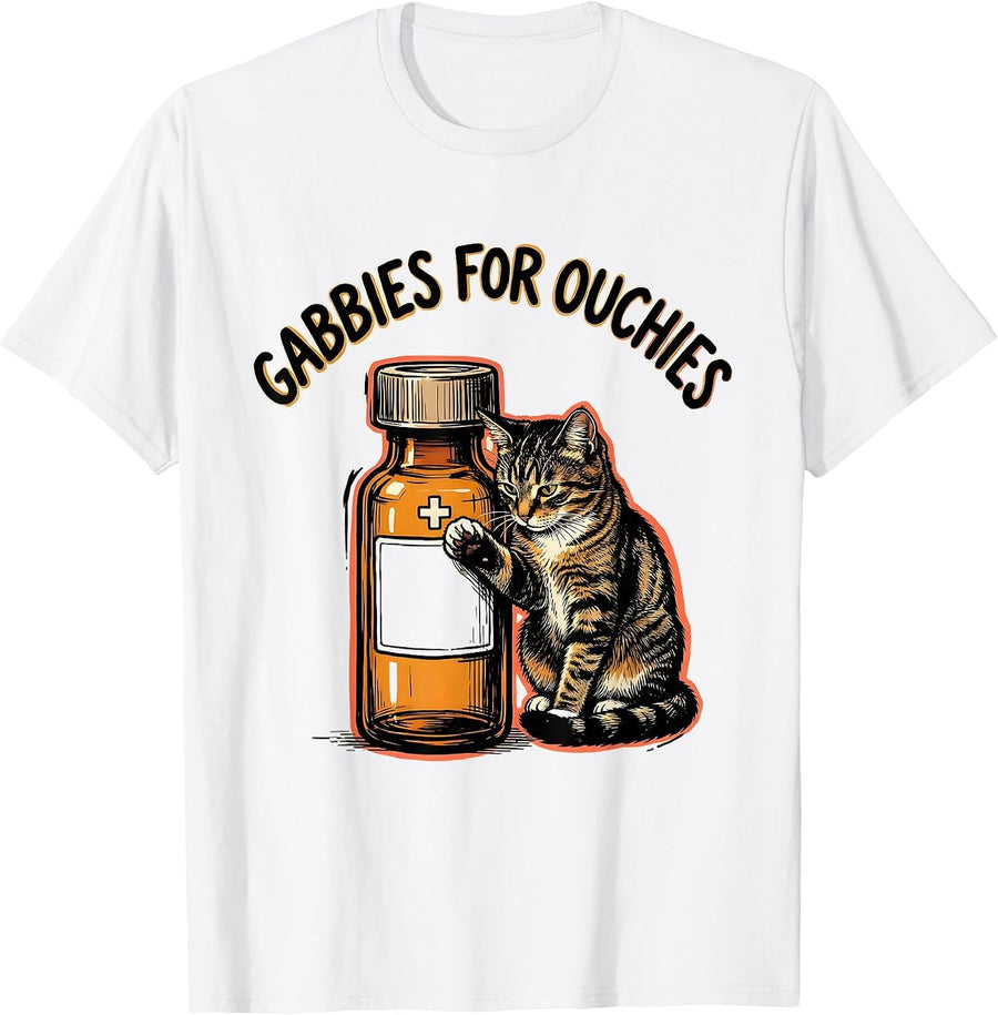 Men's Gabbies For Ouchies Funny Vet Tech Veterinary Medicine T-Shirt - White