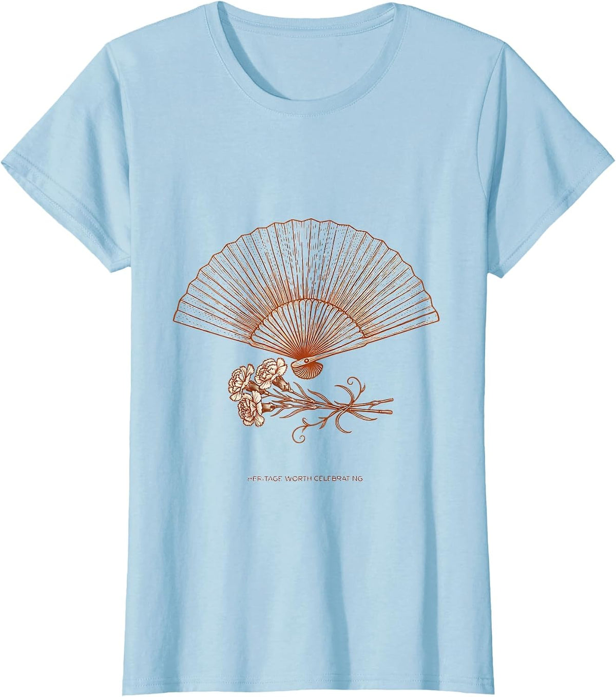 Women's Heritage Worth Celebrating Spanish Heritage Design T-Shirt - Baby Blue