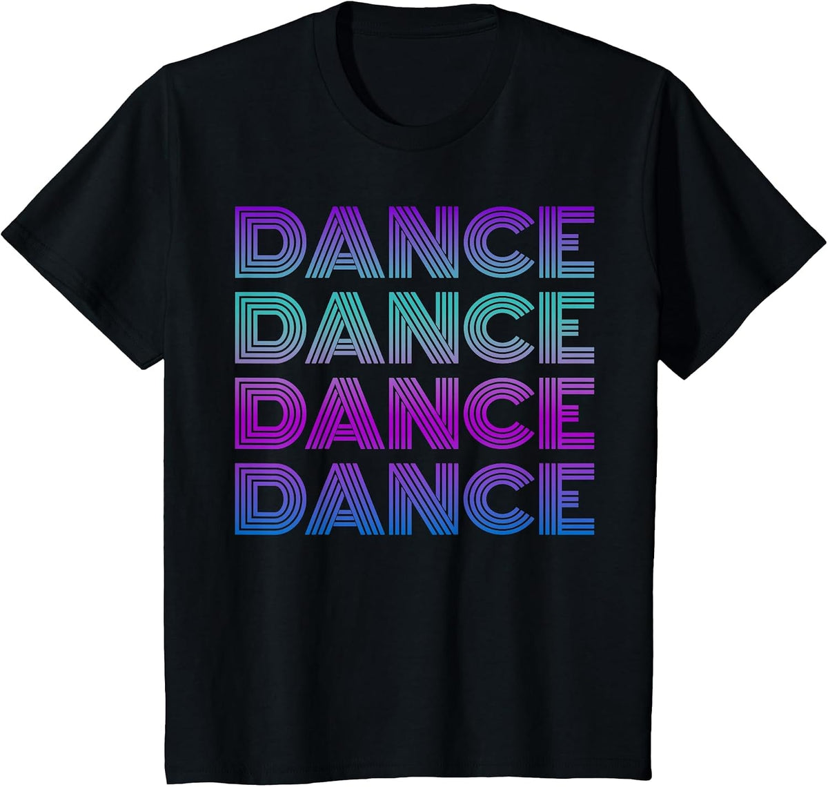 Retro Dance I Love Dancing Dancer Teen Student Dance Teacher T-Shirt - Black