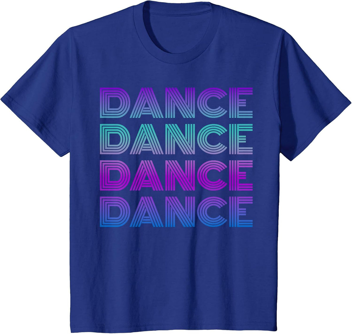 Retro Dance I Love Dancing Dancer Teen Student Dance Teacher T-Shirt - Royal Blue