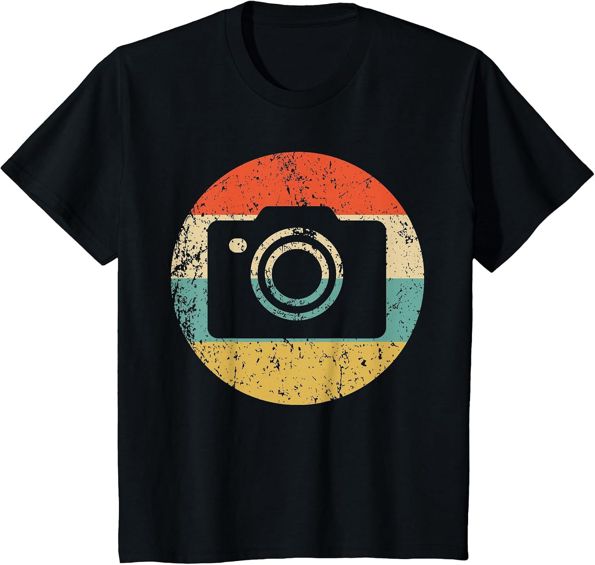 Photographer Shirt - Vintage Retro Camera T-Shirt T-Shirt - Black