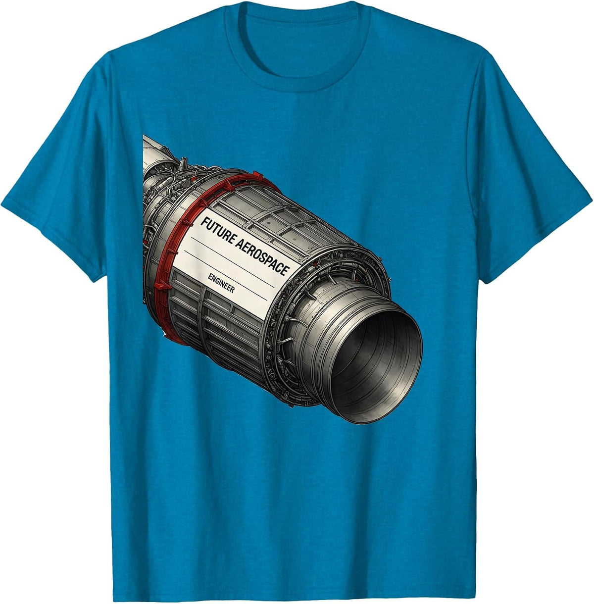Future Aerospace Engineer Nerdy Engineer STEM Student Gift T-Shirt - Sapphire Blue