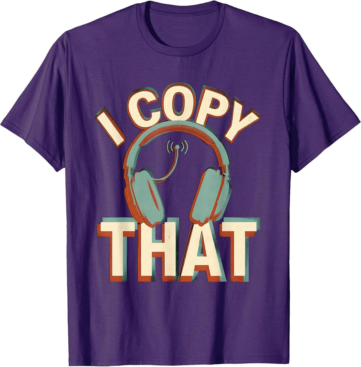 Men's I Copy That Funny Ham Radio Operator Hobby Humor T-Shirt - Purple