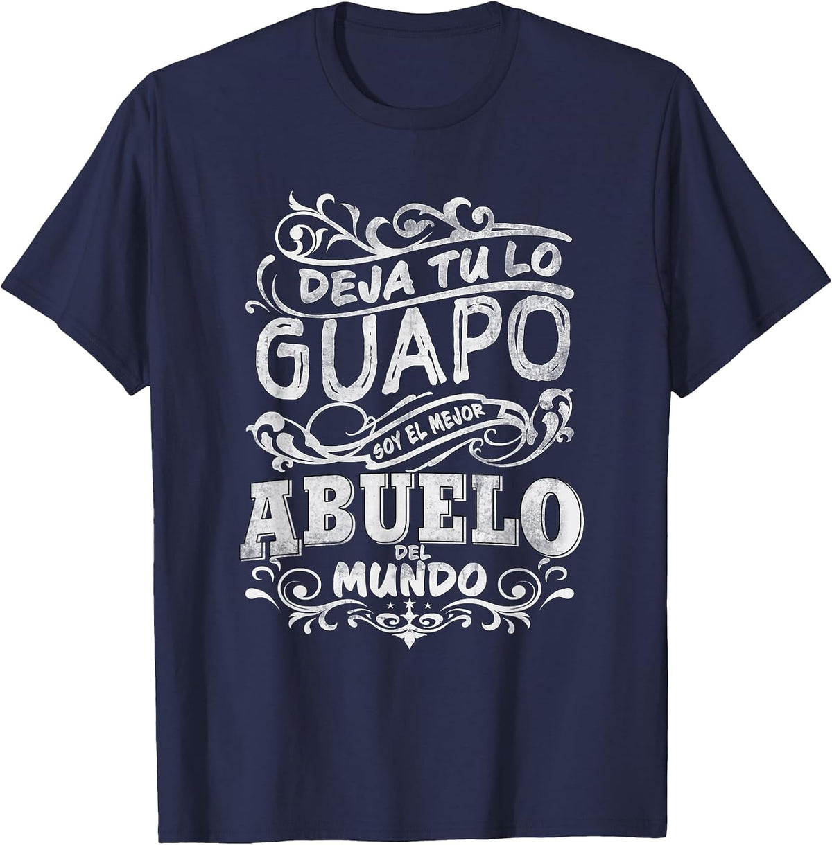 Camisa de Hombre Mejor Abuelo del Mundo para Dia del Padre T-Shirt - Navy Blue