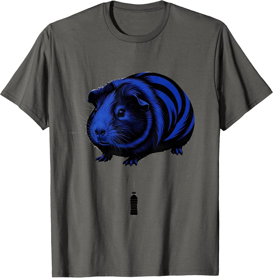 Guinea Pig Lover Everyday Humor Cute Cavy Enthusiast T-Shirt - Asphalt Grey