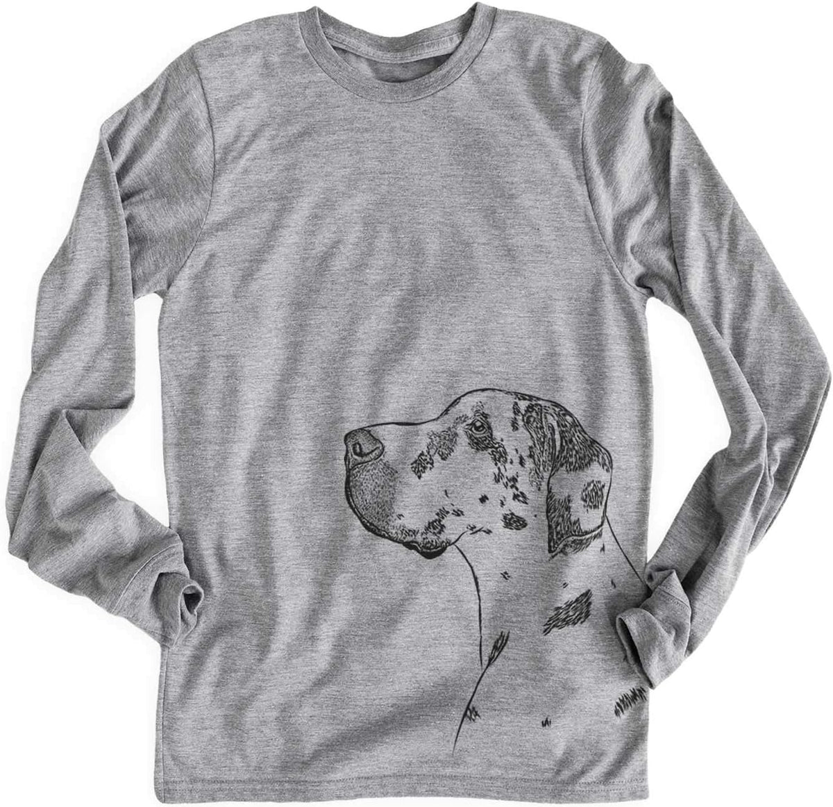 Inkopious Great Dane Profile Triblend T-Shirt - Unisex Unisex Long Sleeve