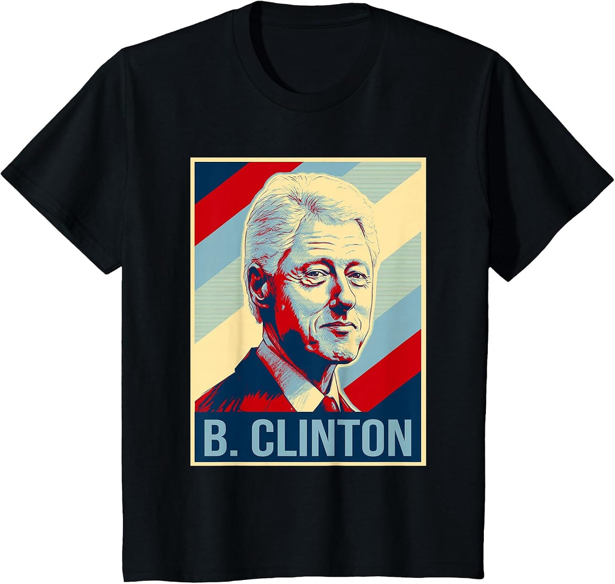 4th of July Bill Clinton is My President Patriotic T-Shirt - Black