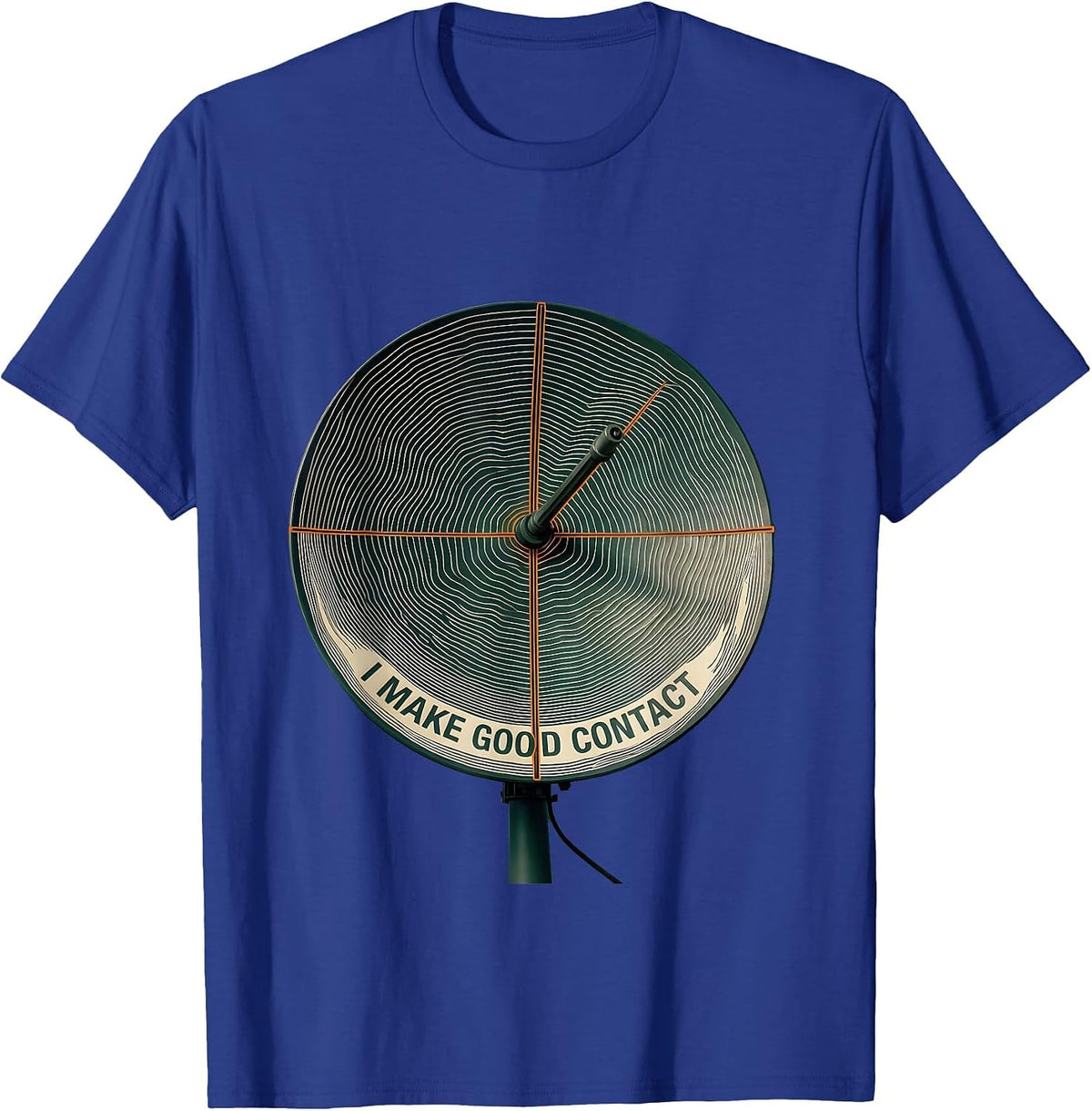 I Make Good Contact Funny Ham Radio Operator Enthusiast T-Shirt - Royal Blue