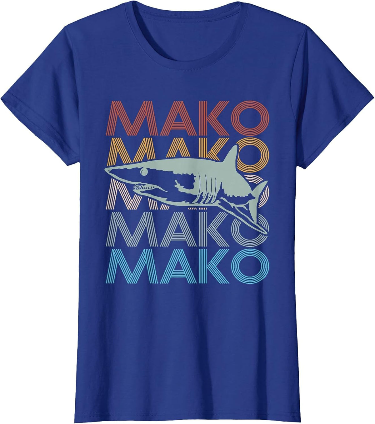 MAKO Design for a Mako Shark Diver T-Shirt - Royal Blue