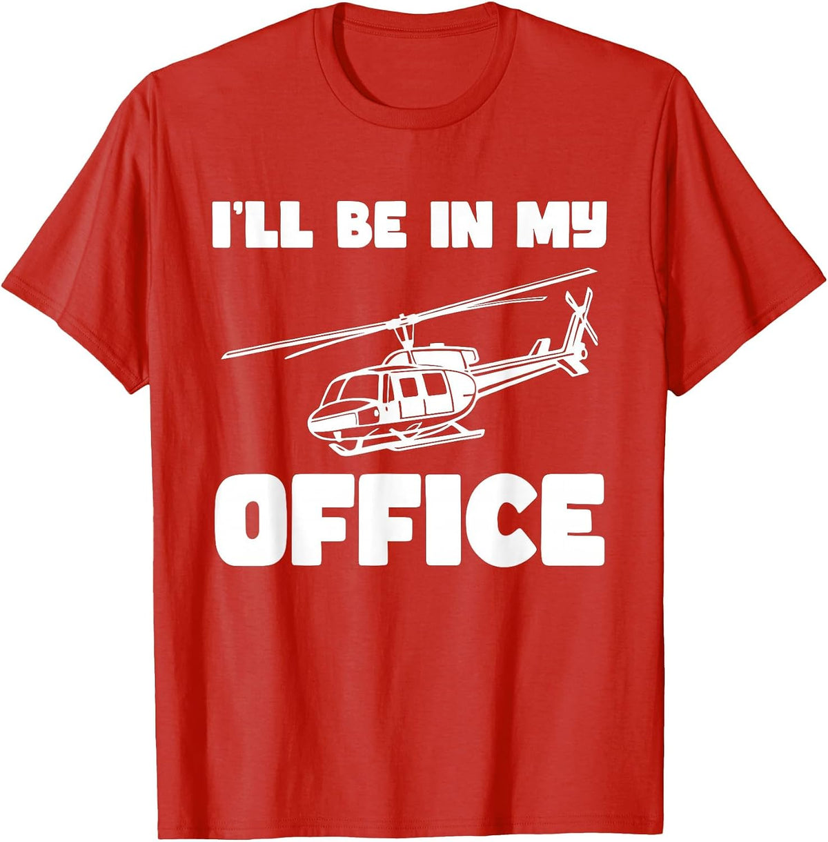 I Fix Helicopters, Funny Helicopter Mechanic Choppers T-Shirt - Red