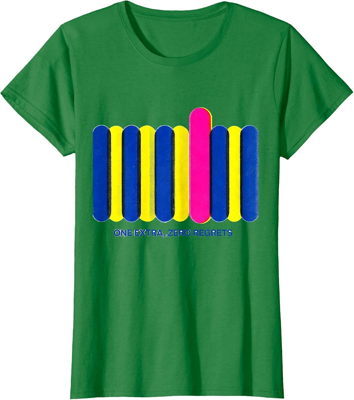 Women's One Extra Zero Regrets Down Syndrome Awareness Family Pride T-Shirt - Kelly Green