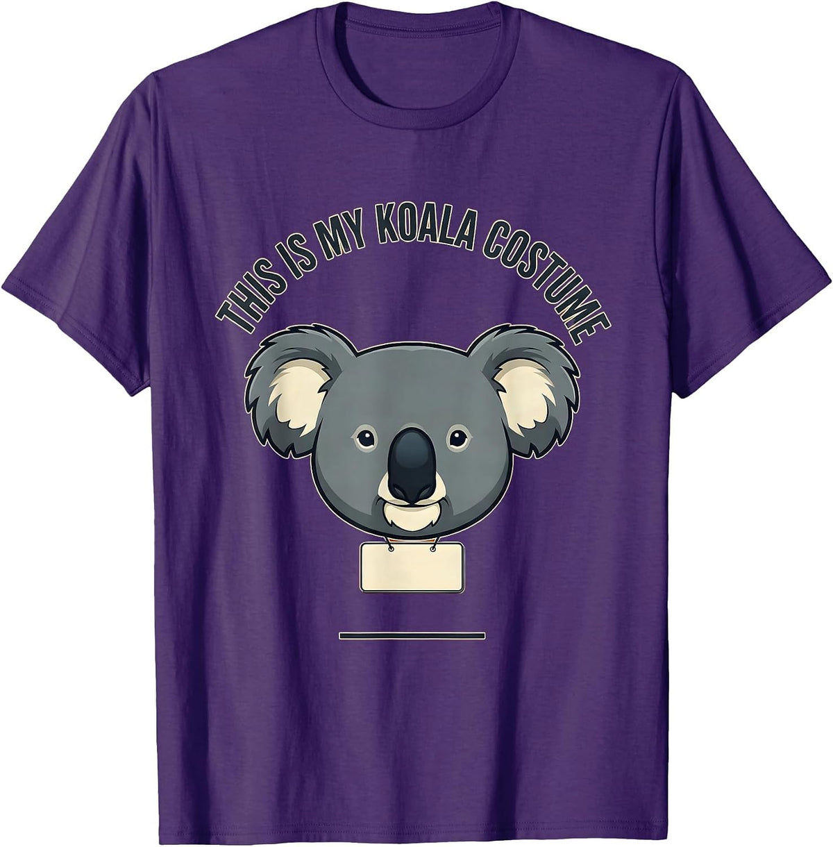 Men's This Is My Koala Costume Funny Koala Lover Halloween Party T-Shirt - Purple