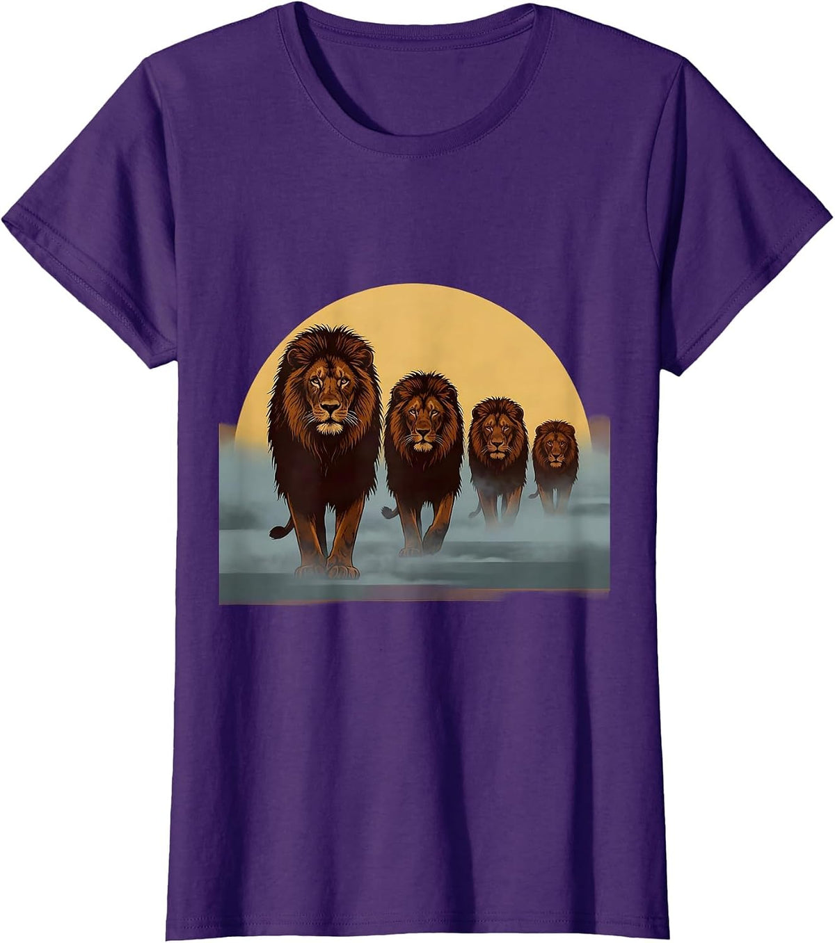 Isibindi House Pride of Lions Morning Mist T-Shirt - Purple