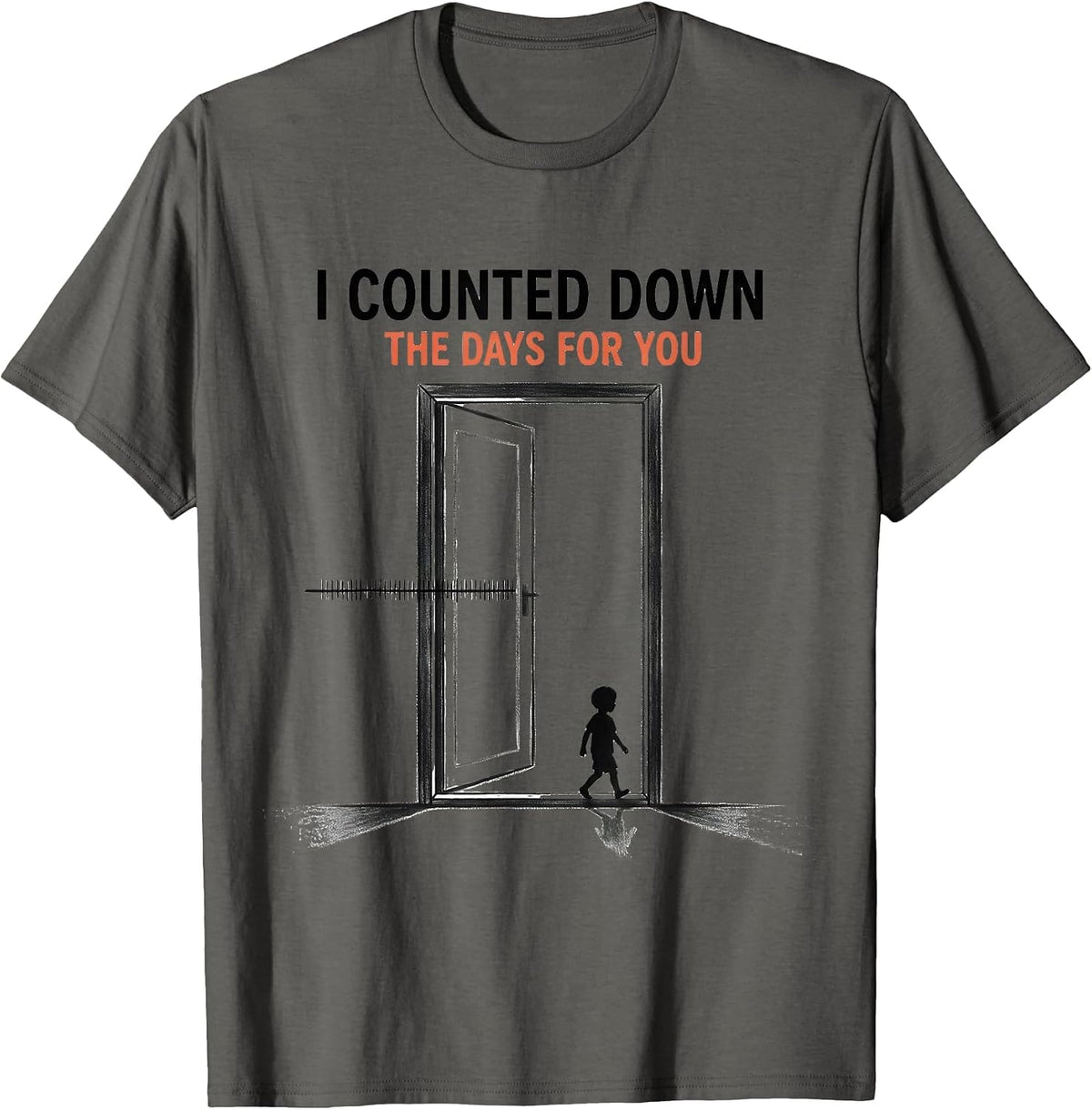 Men's I Counted Down The Days For You Teacher Back To School First T-Shirt - Asphalt Grey