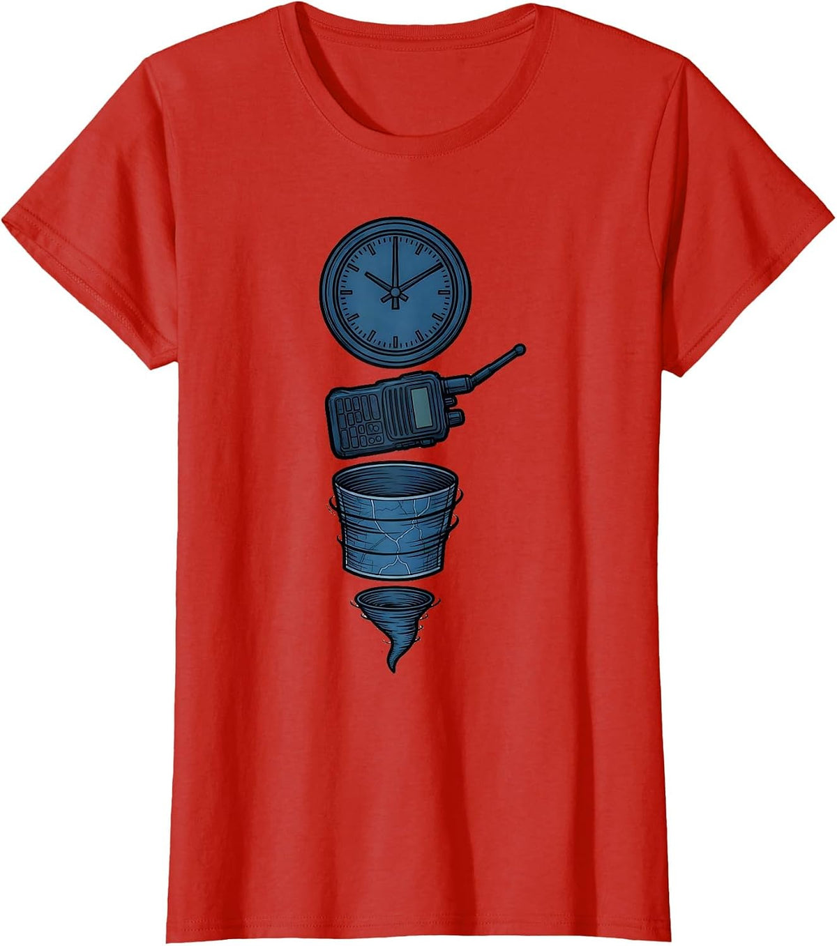 Weather Station Tornado Chaser Storm Enthusiast Humor T-Shirt - Red