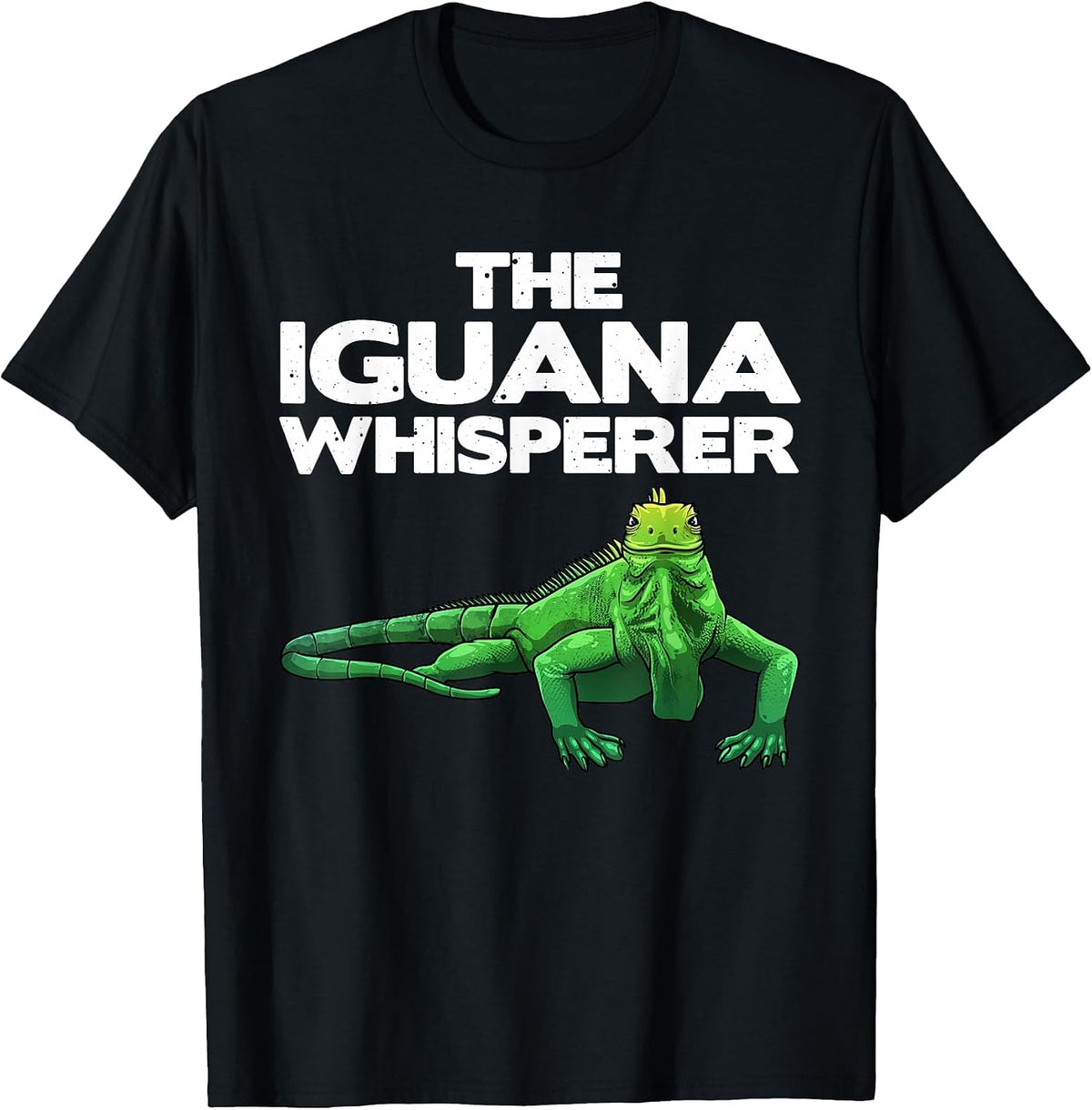 Funny Iguana Design for Men Women Reptile Lover Herpetology T-Shirt - Black