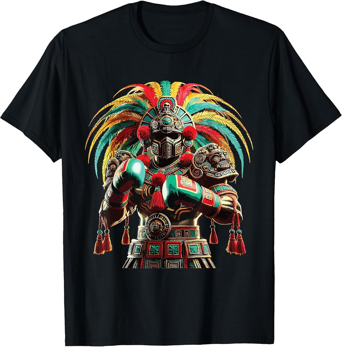 Mexican Boxing Pride Inka Sports Design T-Shirt - Black
