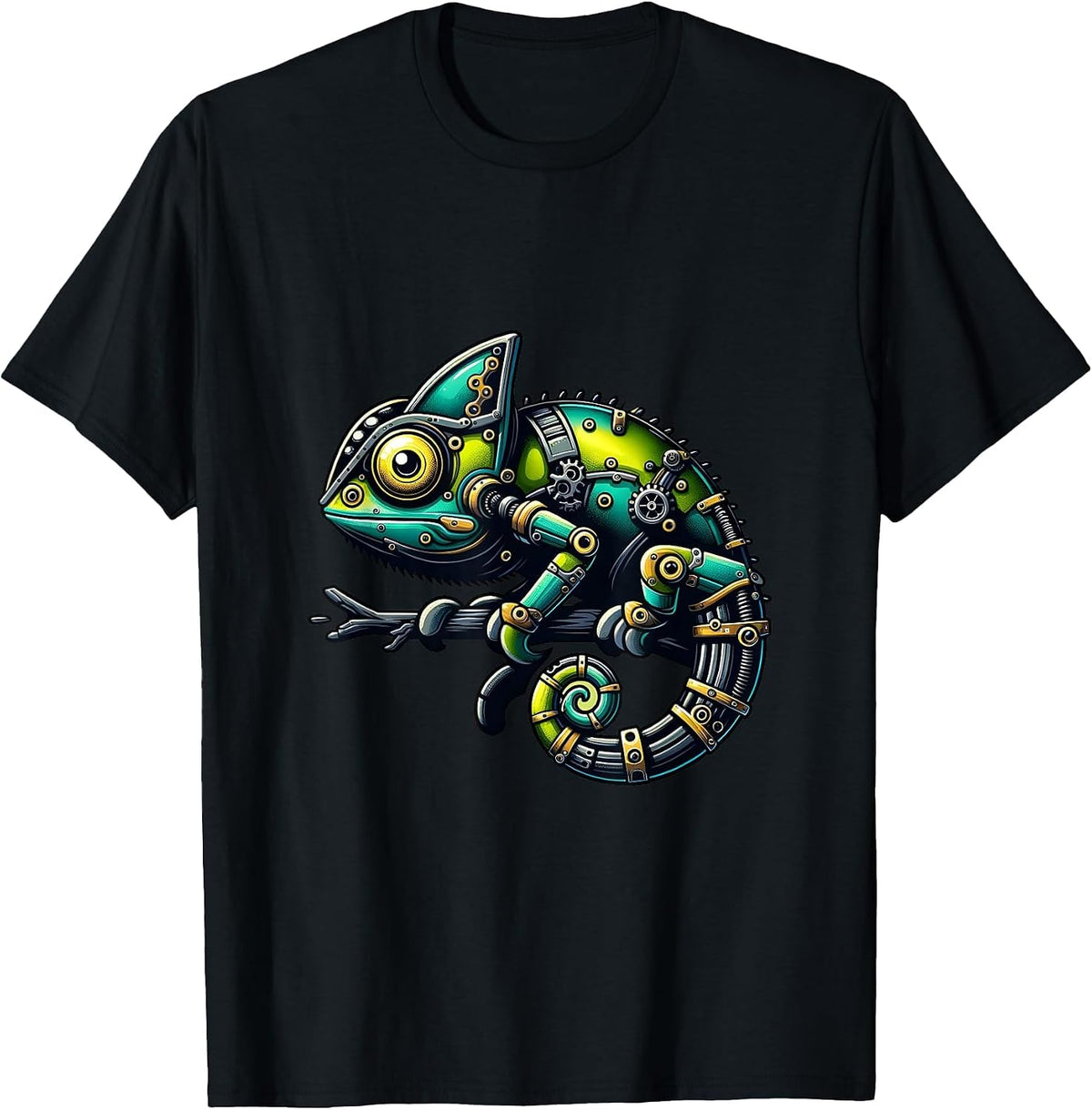 Cameleon Robots Robotics Engineering Technology Programmer T-Shirt - Black