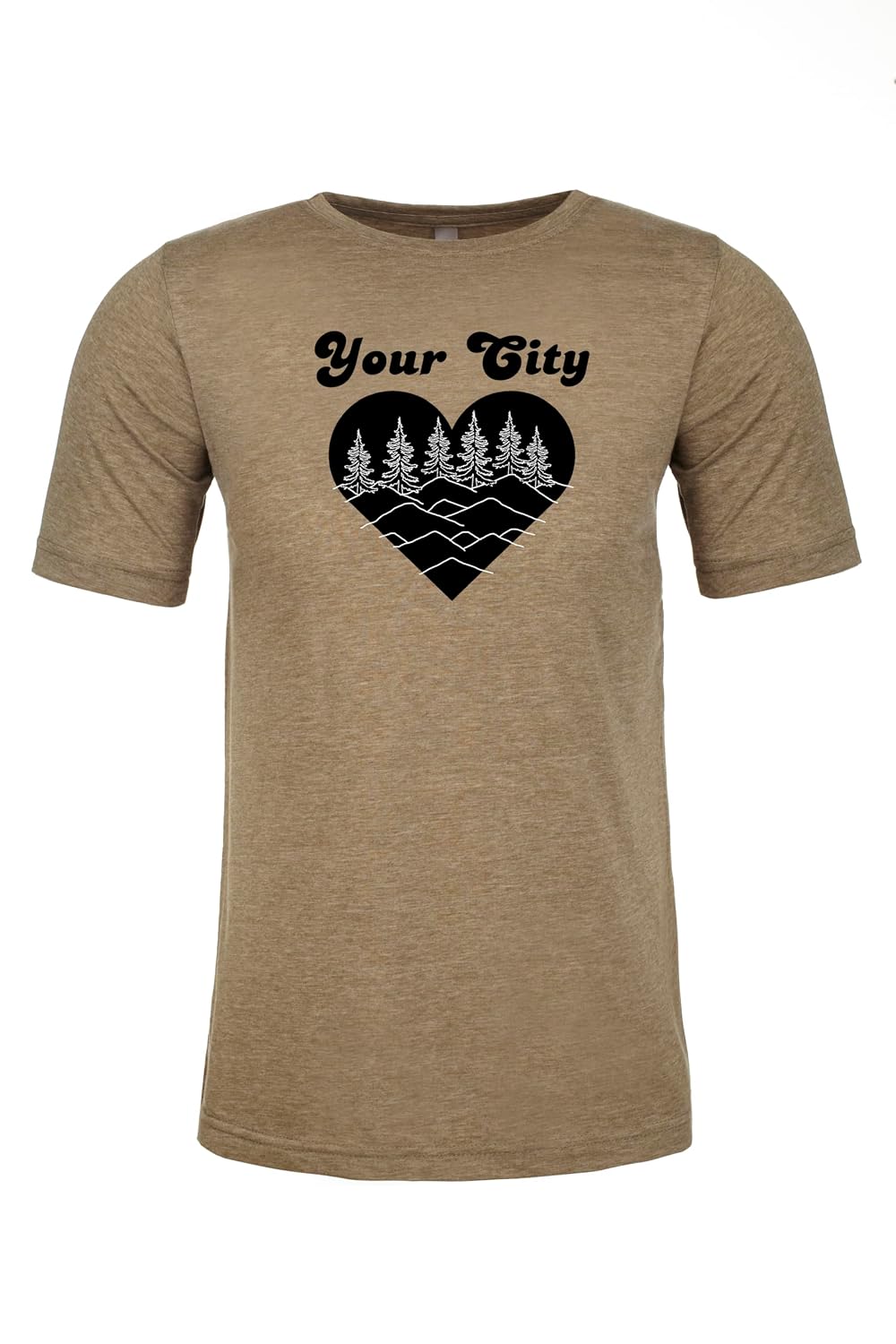 I'd Hike That, Graphic Men's Tee, Funny T Shirt, Shirts with Sayings, Stonewash Blue or Sage (S, Sage) - XX-Large Your City