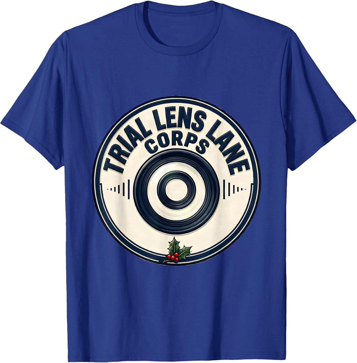 Men's Trial Lens Lane Corps Funny Optometrist Eye Doctor Christmas T-Shirt - Royal Blue