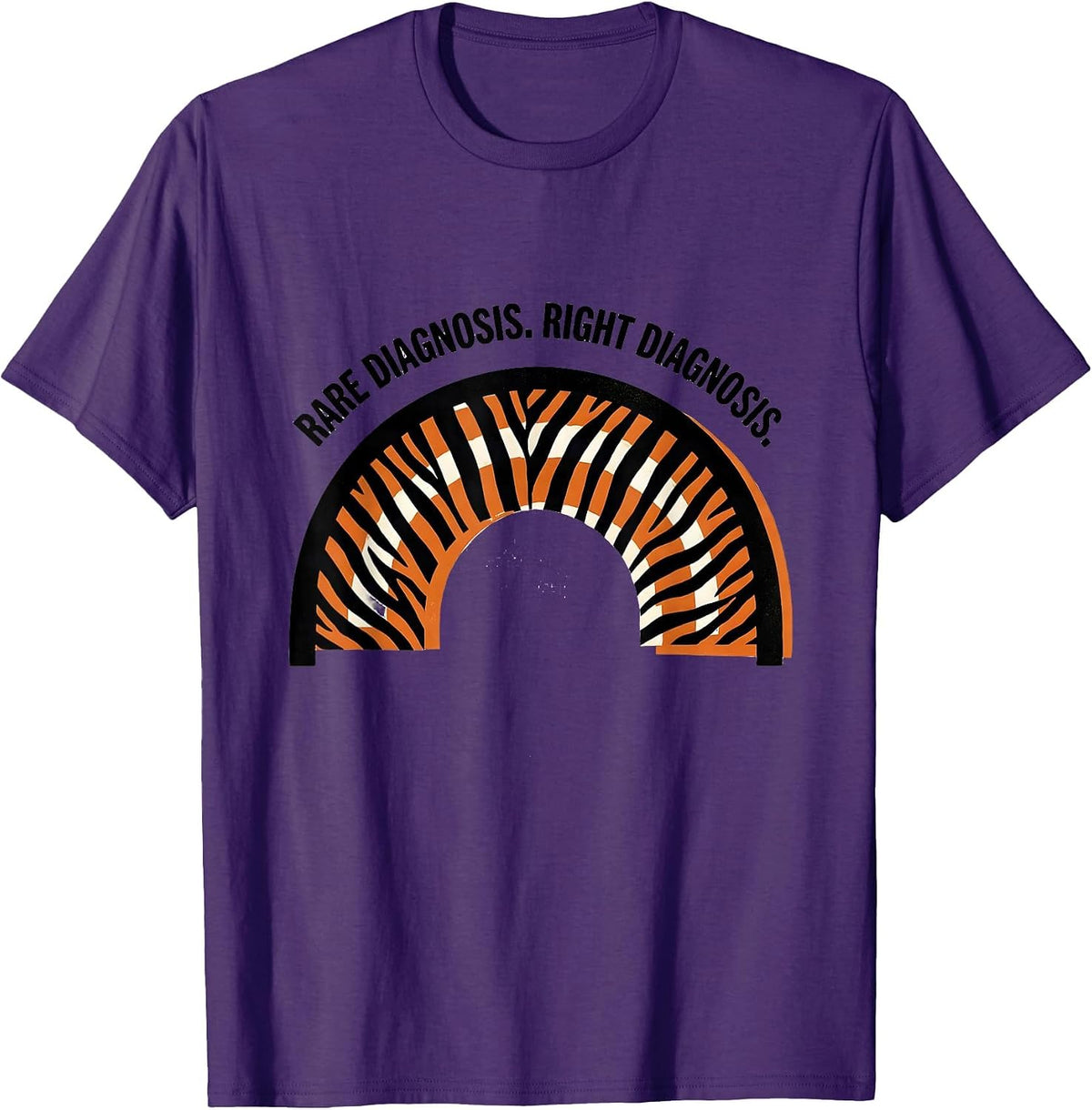 Men's Rare Diagnosis Right Diagnosis EDS Down Syndrome Awareness T-Shirt - Purple