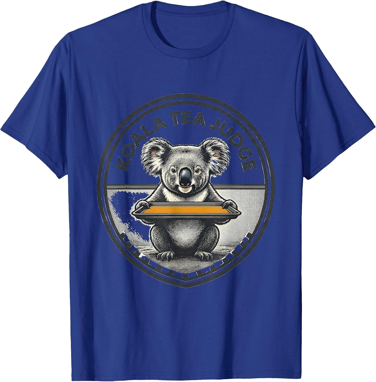 Men's Koala Tea Judge Funny Koala Lover Cute Animal Humor T-Shirt - Royal Blue