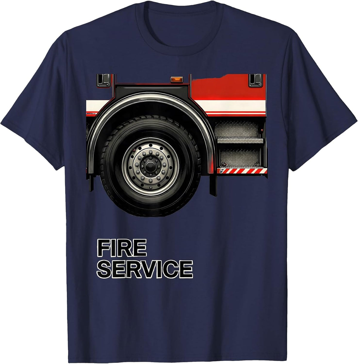 Men's Fire Service Swiss International Firefighter Humor Pride T-Shirt - Navy Blue