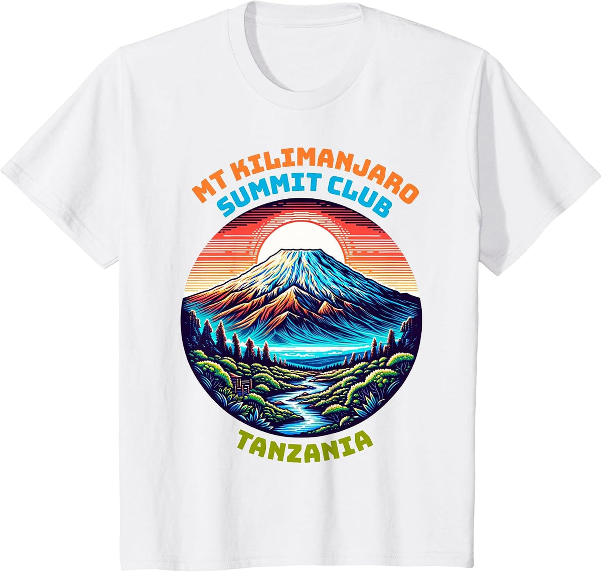 Summit Club Tanzania Hiking I Climbed Kilimanjaro T-Shirt - White
