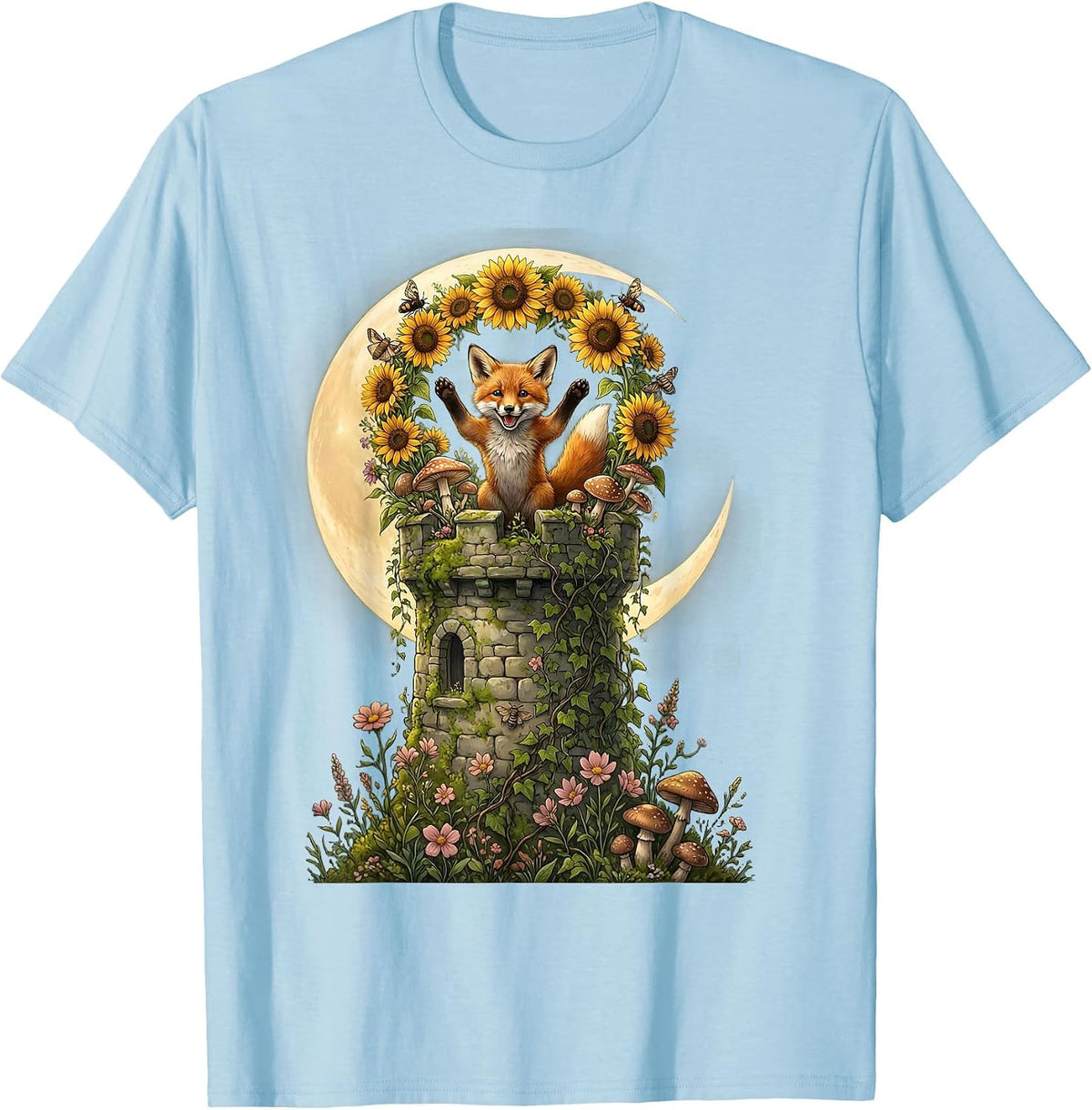 Men's Down Syndrome Awareness Climbing Champion Design T-Shirt - Baby Blue