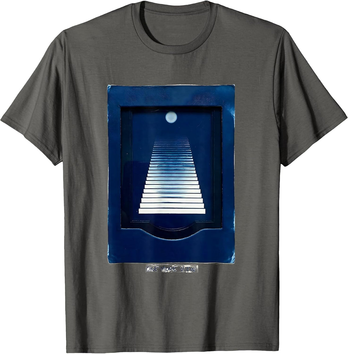 One More View Cyanotype Radiologic Technologist X-ray Tech T-Shirt - Asphalt Grey