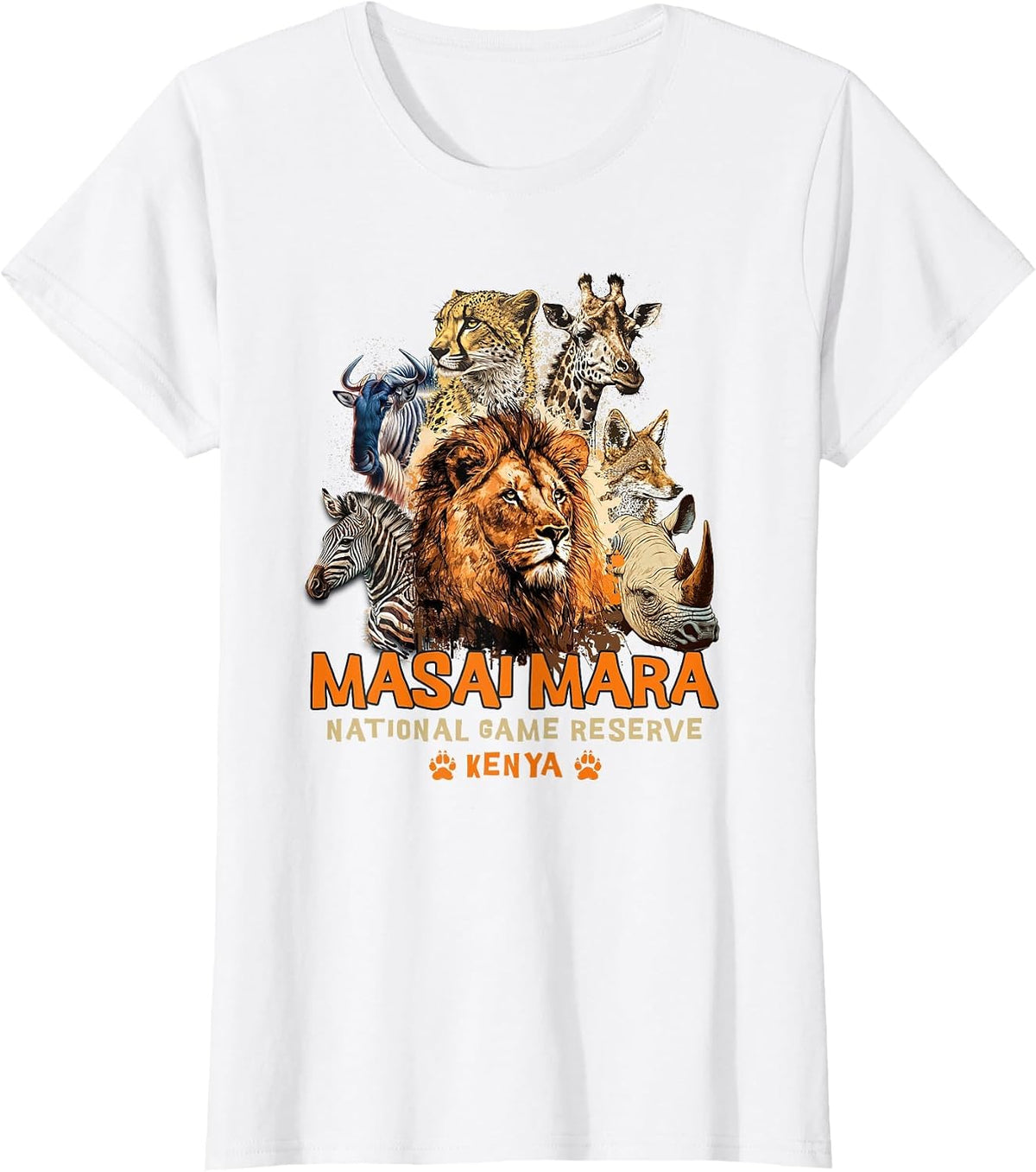 Masai Mara National Game Reserve Africa Safari Kenya T-Shirt - White